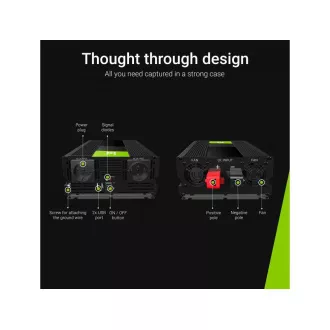 Green Cell Power Inverter 12V to 230V 1500W/3000W Pure sine wave Green Cell Power Inverter 12V to 230V 1500W/3000W Pure sine wave