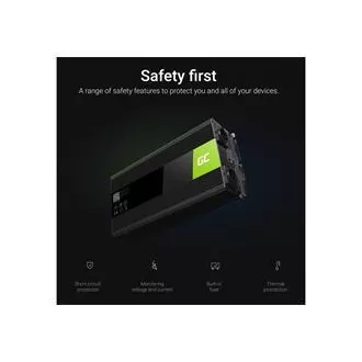 Green Cell Power Inverter 12V to 230V 1500W/3000W Pure sine wave Green Cell Power Inverter 12V to 230V 1500W/3000W Pure sine wave