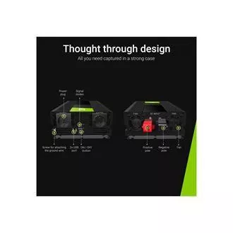 Green Cell Power Inverter 12V to 230V 1500W/3000W Pure sine wave Green Cell Power Inverter 12V to 230V 1500W/3000W Pure sine wave