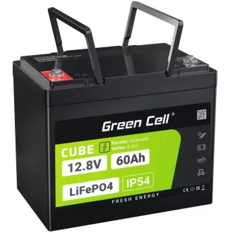 Green Cell Batéria CUBE LiFePO4 60Ah 12,8V 768Wh lítium-železo-fosfátová pre elektromotory, karavany, výťahy Green Cell Batéria CUBE LiFePO4 60Ah 12,8V 768Wh lítium-železo-fosfátová pre elektromotory, karavany, výťahy