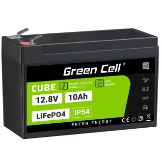 Green Cell CUBE LiFePO4 akumulátor 10Ah 12,8V 128Wh lítium železofosfát pre napájanie a núdzové osvetlenie, centrálne jednotky Green Cell CUBE LiFePO4 akumulátor 10Ah 12,8V 128Wh lítium železofosfát pre napájanie a núdzové osvetlenie, centrálne jednotky
