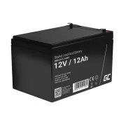 Green Cell AGM VRLA 12V 12Ah maintenance-free batérie pre alarmový systém, cash registr, hračky