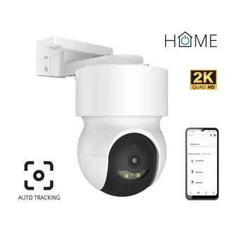 iGET HOME Camera CS8 White - bezdrôtová vonkajšia 2K kamera, Auto tracking, krytie IP65, zvuk