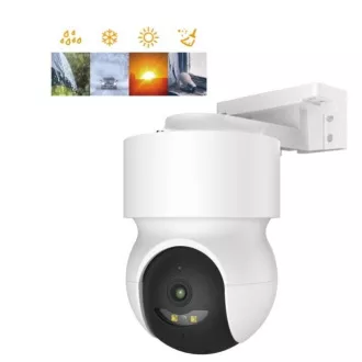 iGET HOME Camera CS8 White - bezdrôtová vonkajšia 2K kamera, Auto tracking, krytie IP65, zvuk