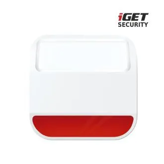 iGET SECURITY MP11 - Bezdrôtová vonkajšia siréna pre alarm iGET SECURITY M6, napájanie batériami alebo napr. adaptérom iGET SECURITY MP11 - Bezdrôtová vonkajšia siréna pre alarm iGET SECURITY M6, napájanie batériami alebo napr. adaptérom