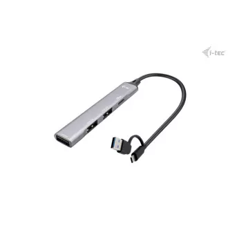 I-Tec USB-A/USB-C Metal HUB 1x USB-C 3.1 + 3x USB 2.0