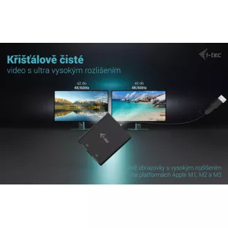 I-Tec USB-A/USB-C Dual 4K DP Video adaptér