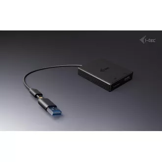 I-Tec USB-A/USB-C Dual 4K DP Video adaptér
