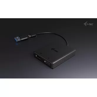 I-Tec USB-A/USB-C Dual 4K DP Video adaptér