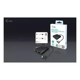 I-Tec USB-A/USB-C Dual 4K DP Video adaptér