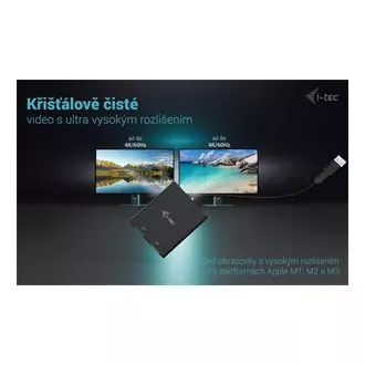 I-Tec USB-A/USB-C Dual 4K DP Video adaptér