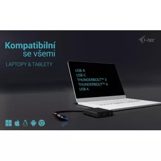I-Tec USB-A/USB-C Dual 4K HDMI Video adaptér