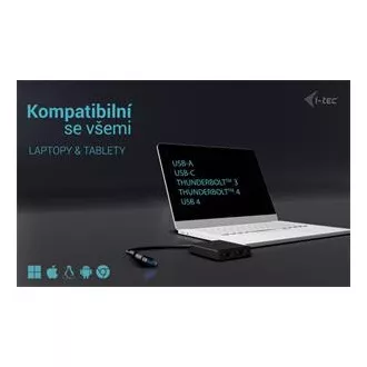 I-Tec USB-A/USB-C Dual 4K HDMI Video adaptér