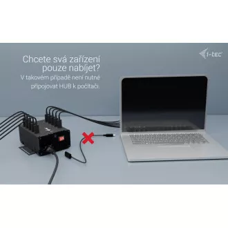 I-tec USB-C/USB-A Metal Charging + Data HUB, 15W per port, 10x USB-C, 180W