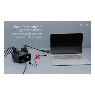 I-tec USB-C/USB-A Metal Charging + Data HUB, 15W per port, 10x USB-C, 180W