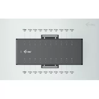 I-tec USB-C/USB-A Metal Charging + Data HUB, 15W per port, 20x USB-C, 360W