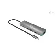 i-tec USB-C Metal Nano Docking Station 4K HDMI LAN with Power Delivery 100W + i-tec Universal Charger 100W