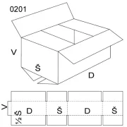 THIMM obaly Klopová krabica, veľkosť 4, FEVCO 0201, 370 x 220 x 270 mm