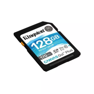 Kingston 128GB SDXC Canvas Go Plus Gen4 200MB/s C10 UHS-I U3 V30 Kingston 128GB SDXC Canvas Go Plus Gen4 200MB/s C10 UHS-I U3 V30