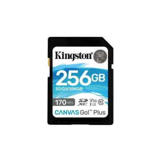 Kingston 256 GB SDXC Canvas Go Plus Gen4 200 MB/s C10 UHS-I U3 V30