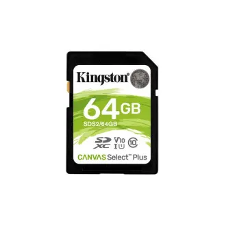 KINGSTON 64GB SDXC CANVAS Plus Class10 UHS-I 100MB/s Read Flash Card Gen3 KINGSTON 64GB SDXC CANVAS Plus Class10 UHS-I 100MB/s Read Flash Card Gen3