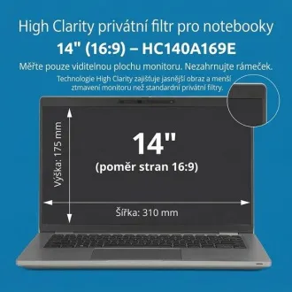 Kensington High Clarity privátny filter pre notebook 14'' 16:9 Kensington High Clarity privátny filter pre notebook 14'' 16:9