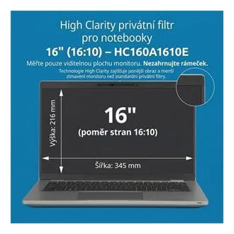 Kensington High Clarity privátny filter pre notebook 16'' 16:10 Kensington High Clarity privátny filter pre notebook 16'' 16:10