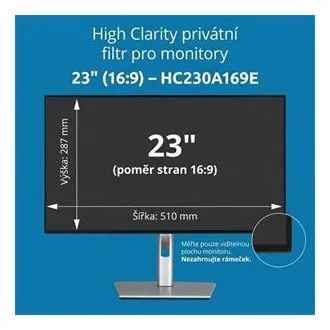 Kensington High Clarity privátny filter pre monitor 23'' 16:9 Kensington High Clarity privátny filter pre monitor 23'' 16:9