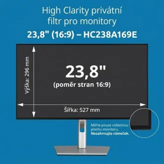 Kensington High Clarity privátny filter pre monitor 23.8'' 16:9 Kensington High Clarity privátny filter pre monitor 23.8'' 16:9