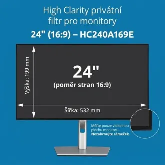 Kensington High Clarity privátny filter pre monitor 24'' 16:9 Kensington High Clarity privátny filter pre monitor 24'' 16:9