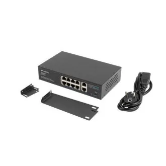LANBERG SWITCH 8X 100MB POE+/2X 1GB UNMANAGED RACK 10"/19" GIGABIT ETHERNET 120W