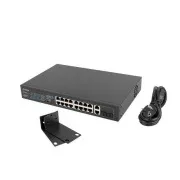 LANBERG SWITCH 16X 100MB POE+/2X 1GB/1X SFP RACK 19" UNMANAGED GIGABIT ETHERNET 250W