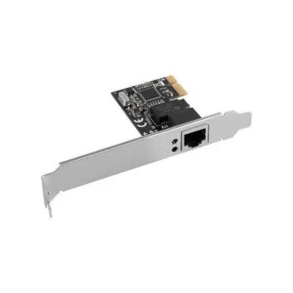 LANBERG PCI-EXPRESS->RJ45 ETHERNETOVÝ ADAPTÉR SIEŤOVÁ KARTA PCI-E X1 1X RJ45 1GB RTL8111C NÍZKY PROFIL