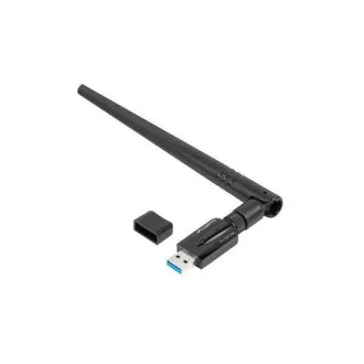 LANBERG USB ADAPTÉR BEZDRÔTOVÁ SIEŤOVÁ KARTA NC-1200-WIE AC1200 DUAL BAND 1X INTERNÁ + 1X EXTERNÁ ANTÉNA