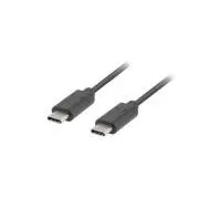 LANBERG KÁBEL USB-C M/M 2.0 1M ČIERNY