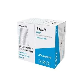 LANBERG LAN KÁBEL 1GB/S 100M PEVNÝ CCA ŠEDÝ LANBERG LAN KÁBEL 1GB/S 100M PEVNÝ CCA ŠEDÝ