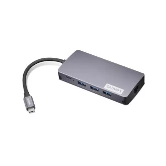 Lenovo Dock CONS - Lenovo 150 - USB-C Travel (100W max), 1x USB-C, 3x USB-A, 1x HDMI, 1x VGA, 1x RJ45, 1x TF/SD čítačka