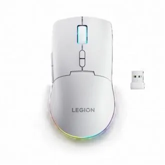 Lenovo Legion M220 Wireless RGB Gaming Mouse - herná myš s RGB podsvietením, tromi režimami pripojenia, v bielej farbe Lenovo Legion M220 Wireless RGB Gaming Mouse - herná myš s RGB podsvietením, tromi režimami pripojenia, v bielej farbe