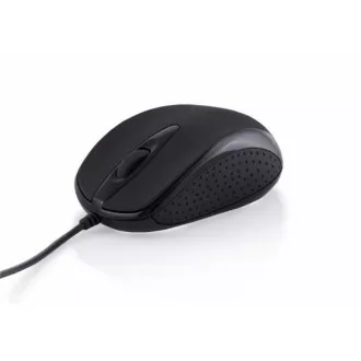 Modecom MC-M4 drôtová optická myš, 3 tlačidlá, 800 DPI, USB, čierna