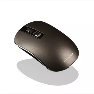 Modecom MC-WM101 bezdrôtová optická myš, 3 tlačidlá, 1600 DPI, USB nano 2,4 GHz, nízky profil, hnedá