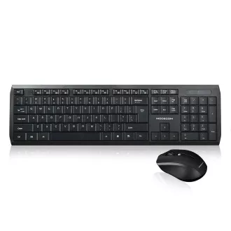 Modecom MC-7200 set bezdrôtovej klávesnice a myši, 1200 DPI, USB nano 2.4GHz, CZ/SK layout, čierna