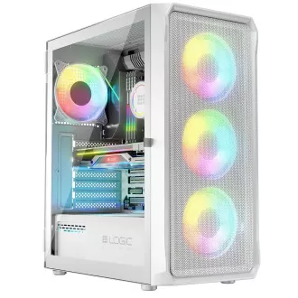 LOGIC PC skriňa Portos ARGB MIDI 1x USB 3.0, 2x USB 2.0 + audio, biela, bez zdroja LOGIC PC skriňa Portos ARGB MIDI 1x USB 3.0, 2x USB 2.0 + audio, biela, bez zdroja