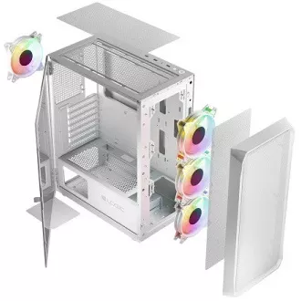 LOGIC PC skriňa Portos ARGB MIDI 1x USB 3.0, 2x USB 2.0 + audio, biela, bez zdroja LOGIC PC skriňa Portos ARGB MIDI 1x USB 3.0, 2x USB 2.0 + audio, biela, bez zdroja