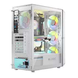 LOGIC PC skriňa Portos ARGB MIDI 1x USB 3.0, 2x USB 2.0 + audio, biela, bez zdroja LOGIC PC skriňa Portos ARGB MIDI 1x USB 3.0, 2x USB 2.0 + audio, biela, bez zdroja