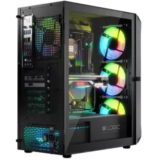 LOGIC PC skriňa Portos ARGB MIDI 1x USB 3.0, 2x USB 2.0 + audio, čierna, bez zdroja LOGIC PC skriňa Portos ARGB MIDI 1x USB 3.0, 2x USB 2.0 + audio, čierna, bez zdroja