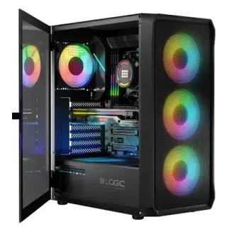LOGIC PC skriňa Portos ARGB MIDI 1x USB 3.0, 2x USB 2.0 + audio, čierna, bez zdroja LOGIC PC skriňa Portos ARGB MIDI 1x USB 3.0, 2x USB 2.0 + audio, čierna, bez zdroja