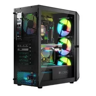 LOGIC PC skriňa Portos ARGB MIDI 1x USB 3.0, 2x USB 2.0 + audio, čierna, bez zdroja LOGIC PC skriňa Portos ARGB MIDI 1x USB 3.0, 2x USB 2.0 + audio, čierna, bez zdroja