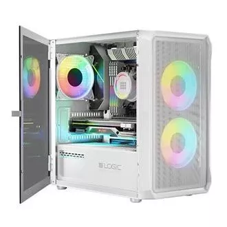 LOGIC PC skriňa Portos ARGB MINI 1x USB 3.0, 2x USB 2.0 + audio, biela, bez zdroja LOGIC PC skriňa Portos ARGB MINI 1x USB 3.0, 2x USB 2.0 + audio, biela, bez zdroja
