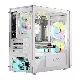 LOGIC PC skriňa Portos ARGB MINI 1x USB 3.0, 2x USB 2.0 + audio, biela, bez zdroja LOGIC PC skriňa Portos ARGB MINI 1x USB 3.0, 2x USB 2.0 + audio, biela, bez zdroja