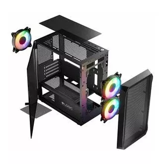 LOGIC PC skriňa Portos ARGB MINI 1x USB 3.0, 2x USB 2.0 + audio, čierna, bez zdroja LOGIC PC skriňa Portos ARGB MINI 1x USB 3.0, 2x USB 2.0 + audio, čierna, bez zdroja